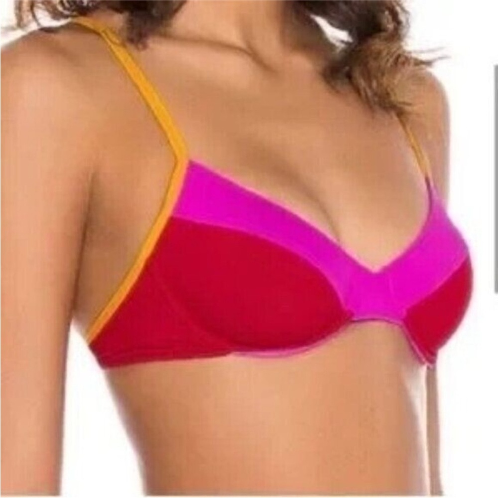 L*Space Missy colorblock bikini top